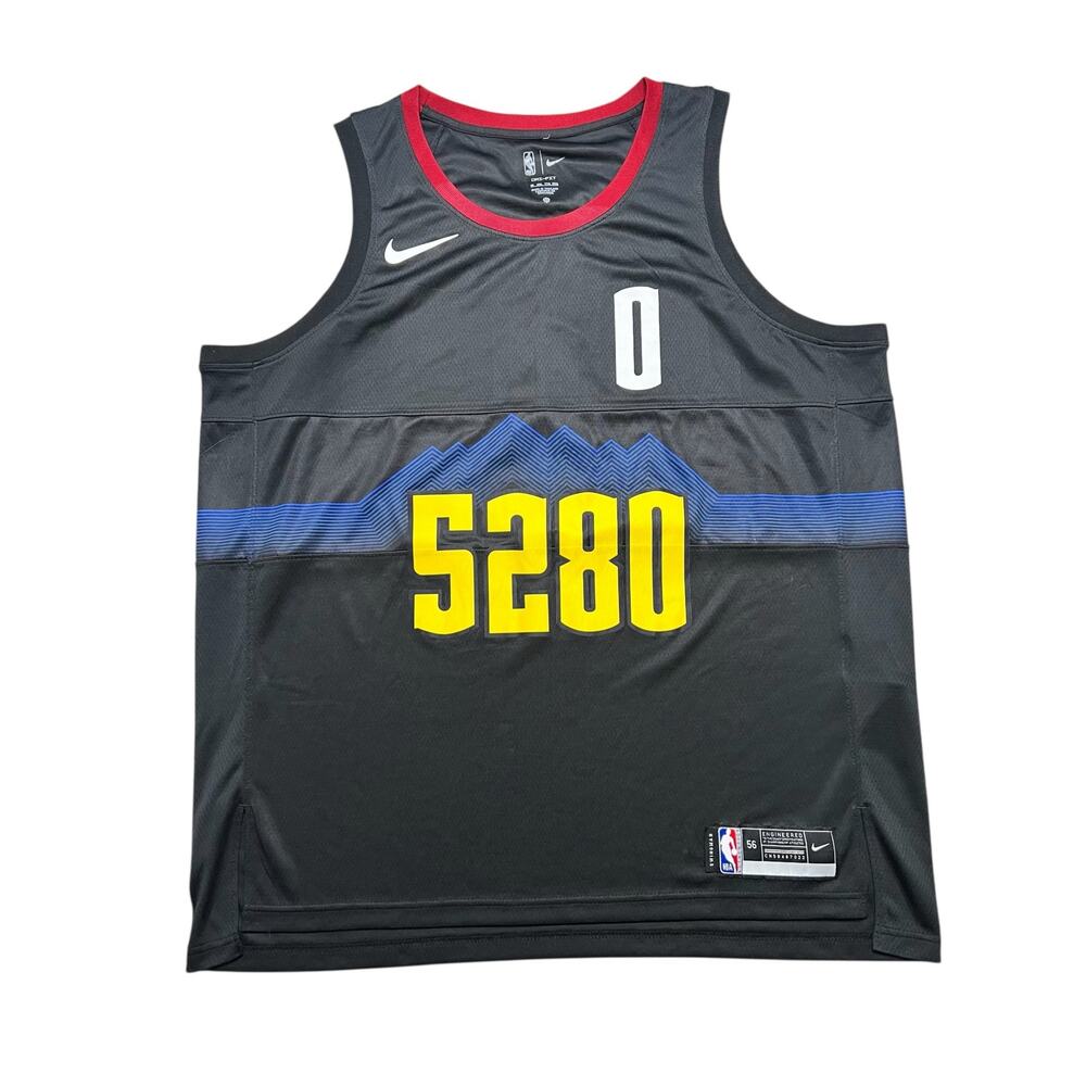Nike Denver Nuggets Braun #0 5280 City Edition Jersey Men’s Size 56 XXL Black